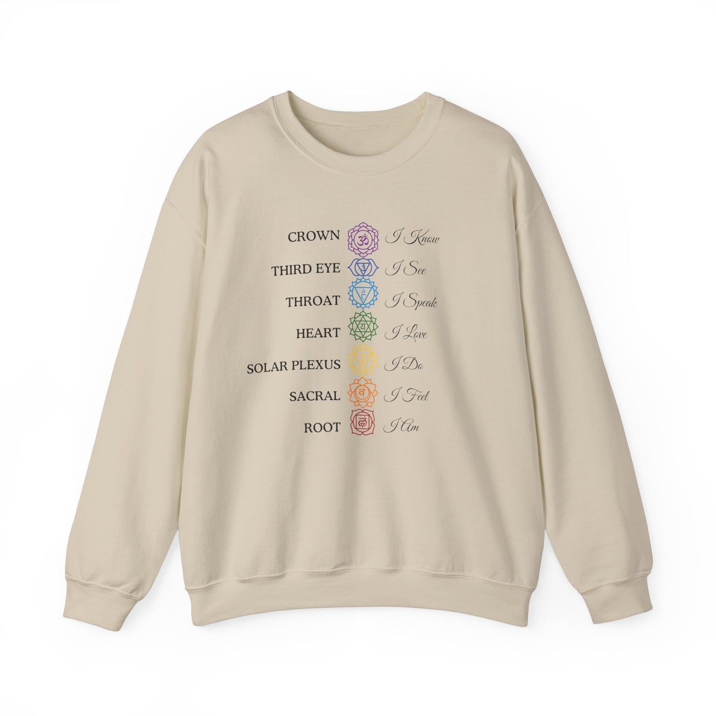 Chakra Affirmations Crewneck
