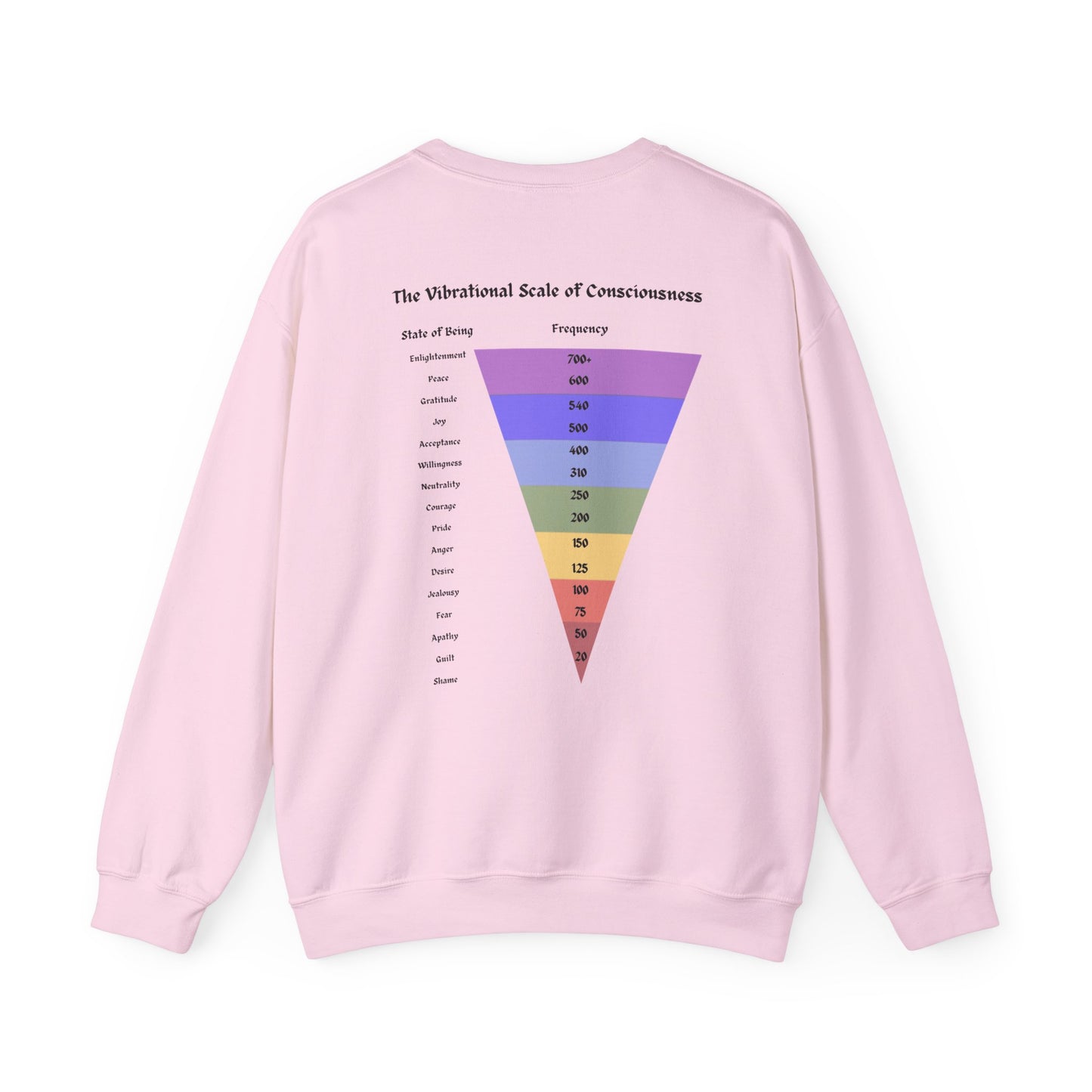Vibrational Scale of Consciousness Crewneck