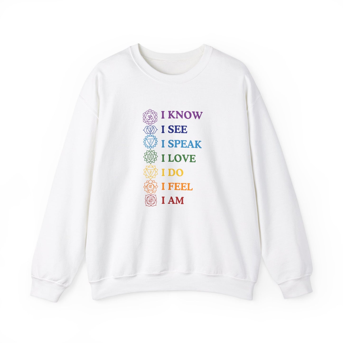 Chakra Affirmations Crewneck