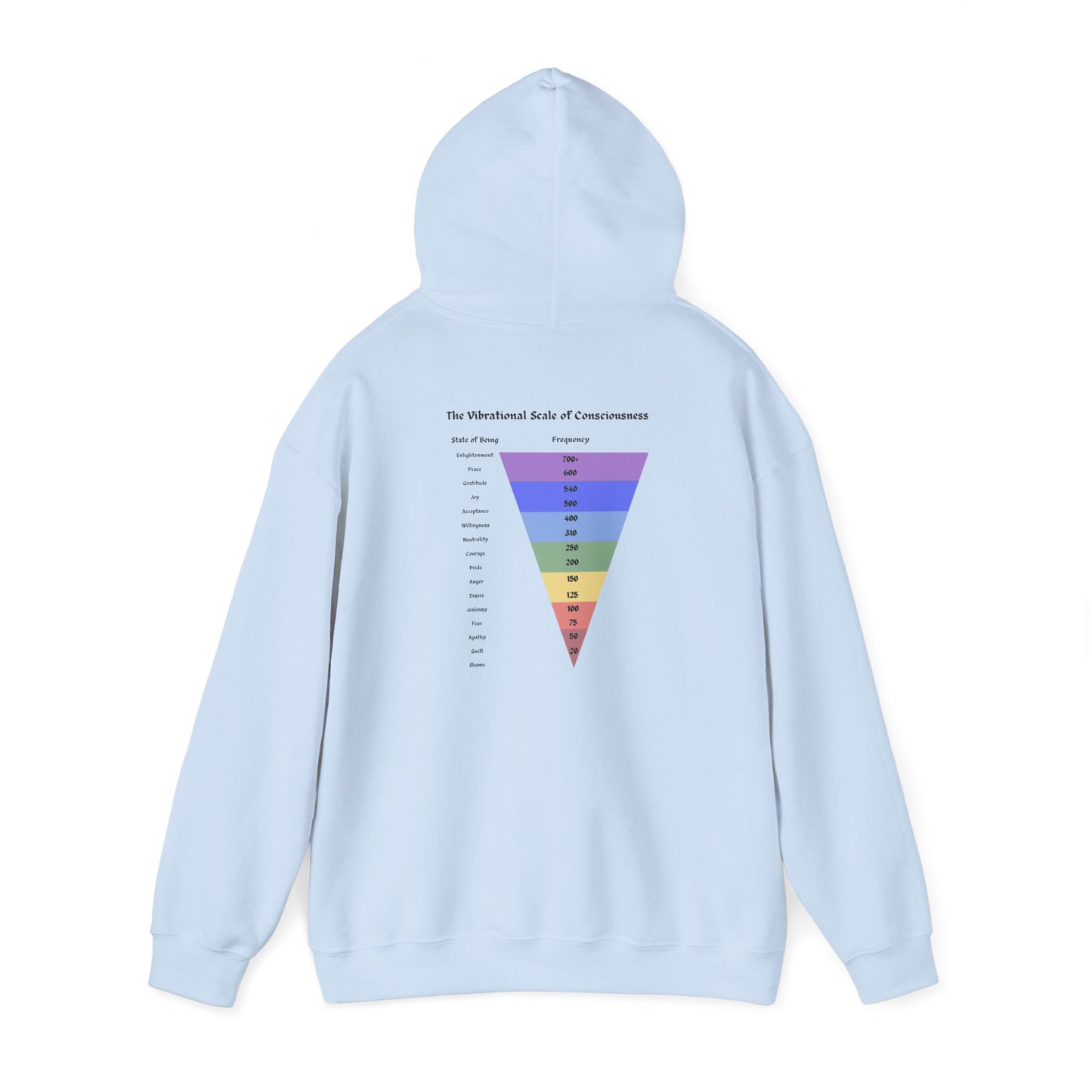Vibrational Scale of Consciousness Hoodie