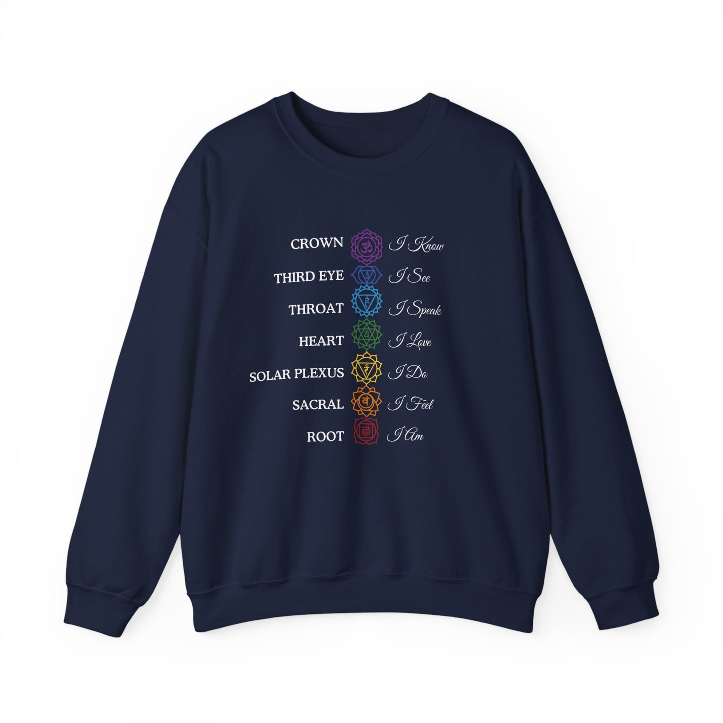 Chakra Affirmations Crewneck