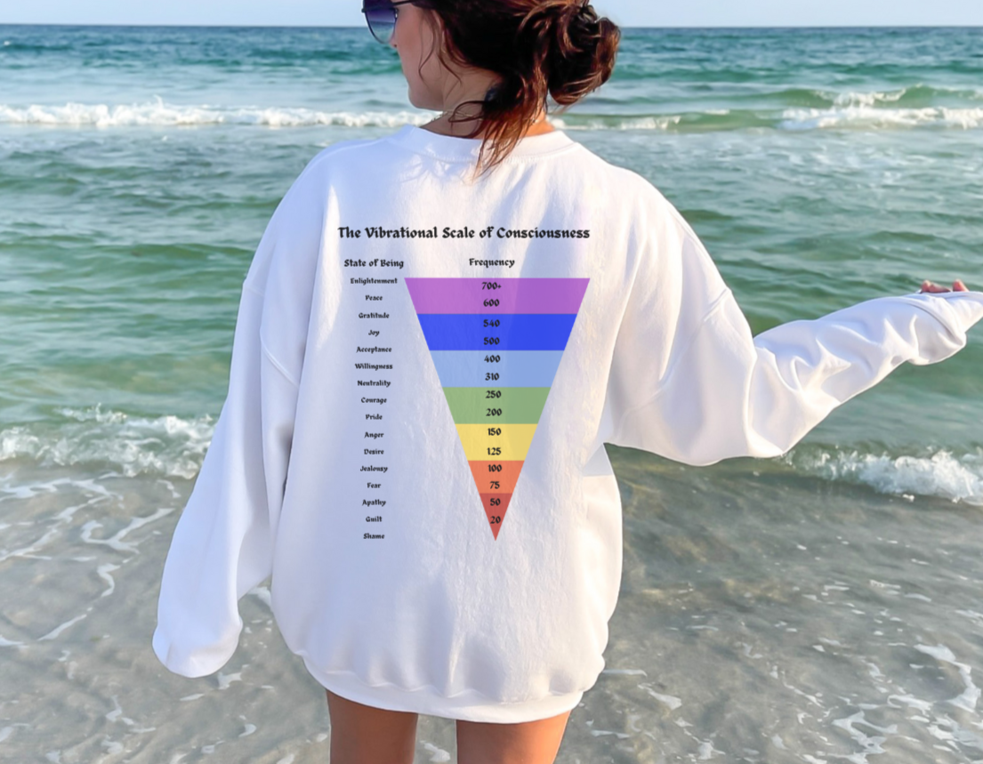 Vibrational Scale of Consciousness Crewneck