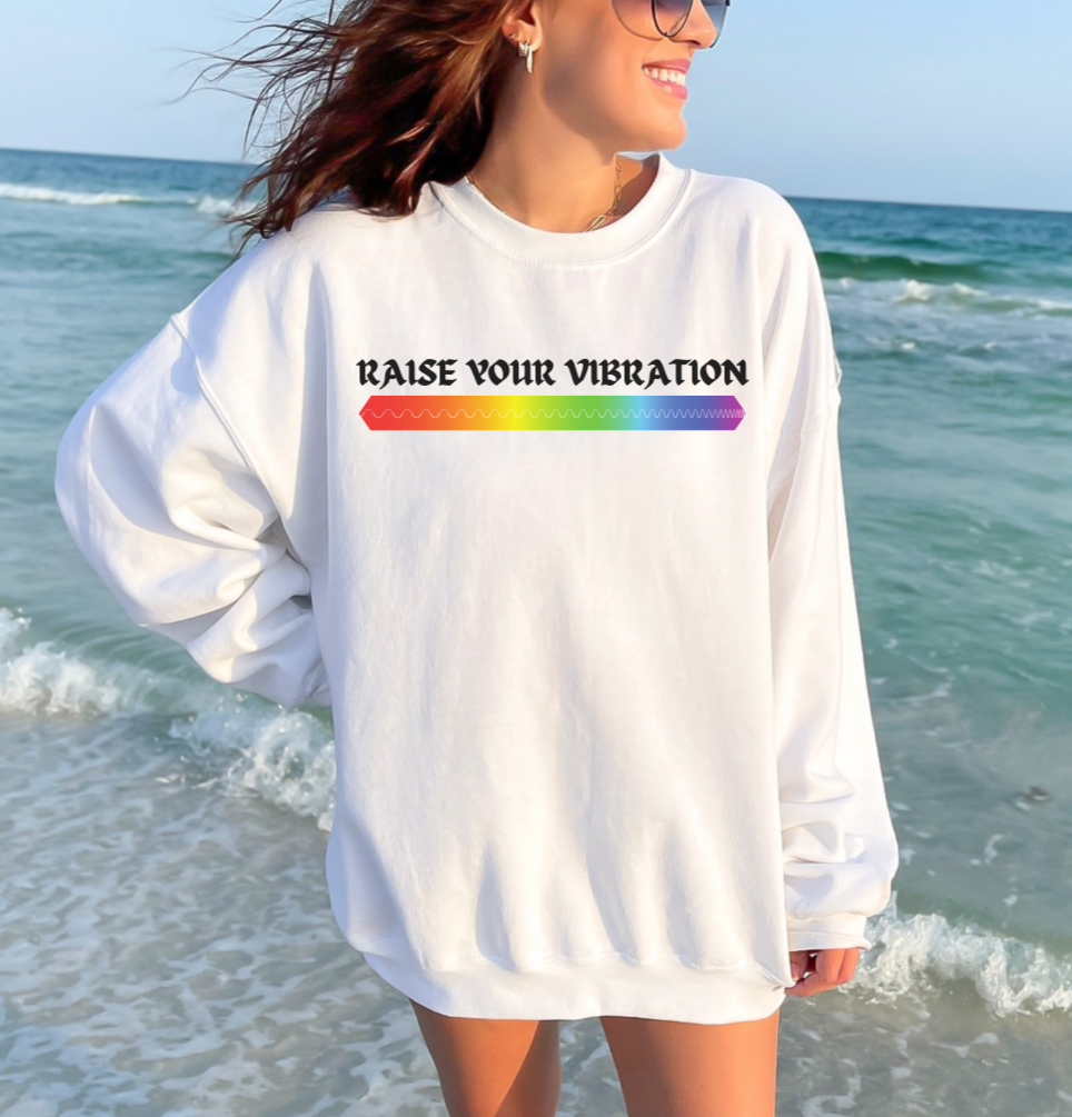 Vibrational Scale of Consciousness Crewneck