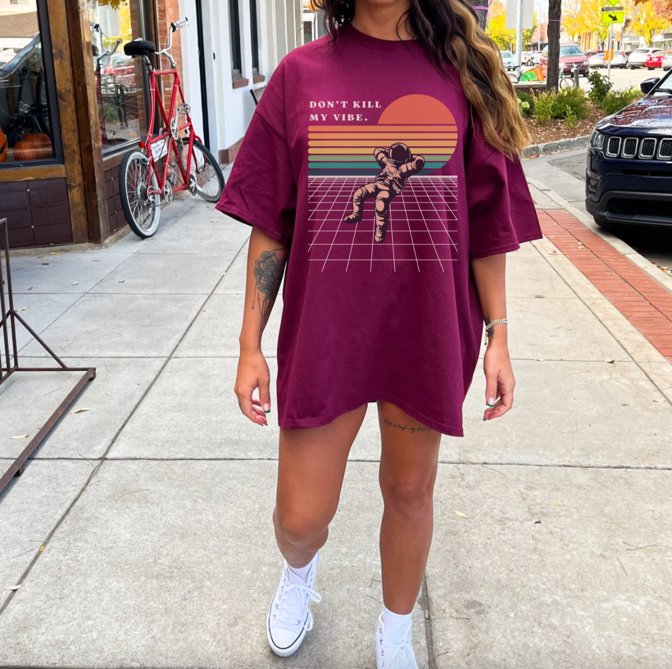Don’t Kill My Vibe Retro Astronaut T-Shirt