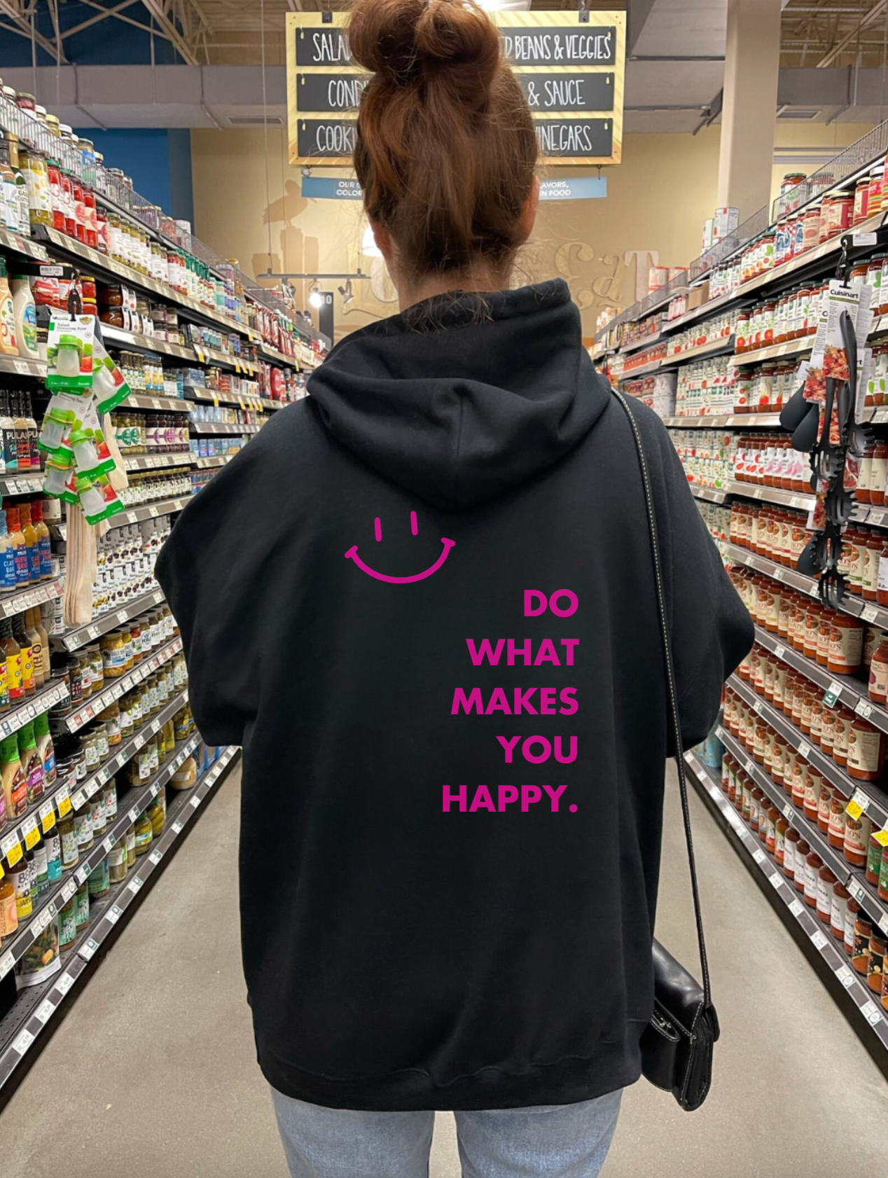 Do What Makes You Happy Smiley Face Hoodie