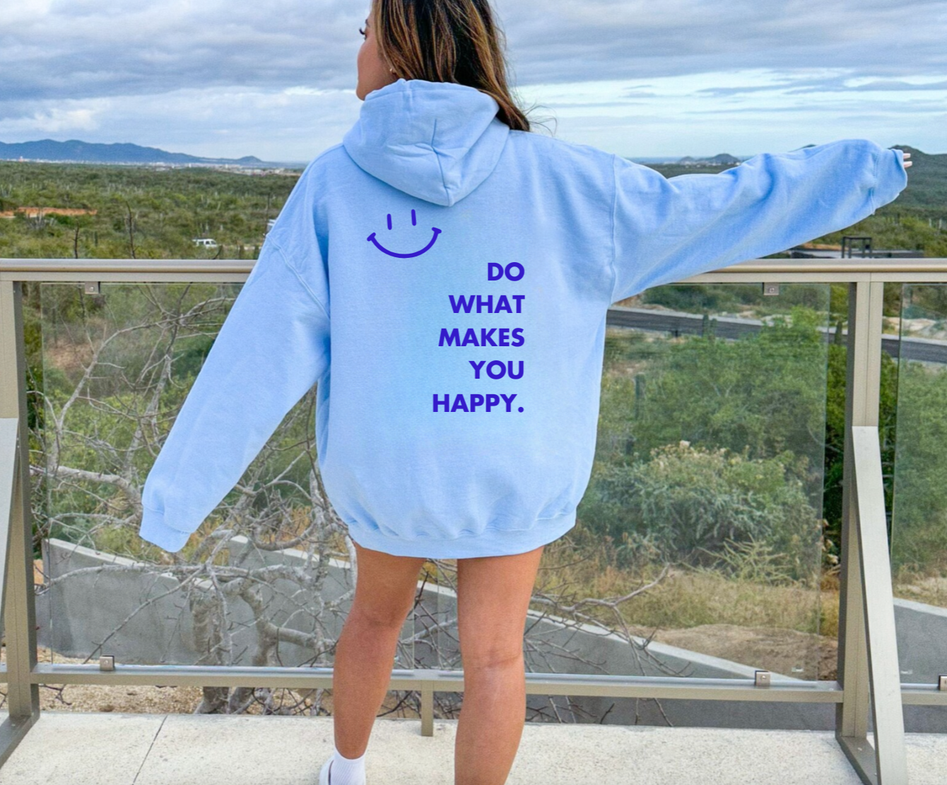Do What Makes You Happy Smiley Face Hoodie