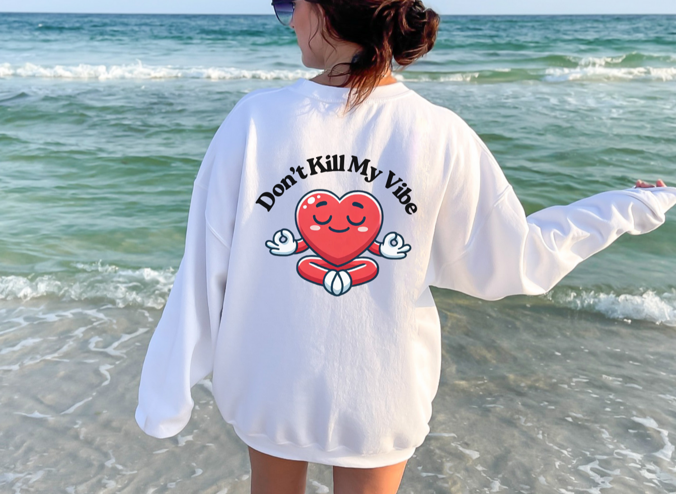 Don't Kill My Vibe Meditation Crewneck