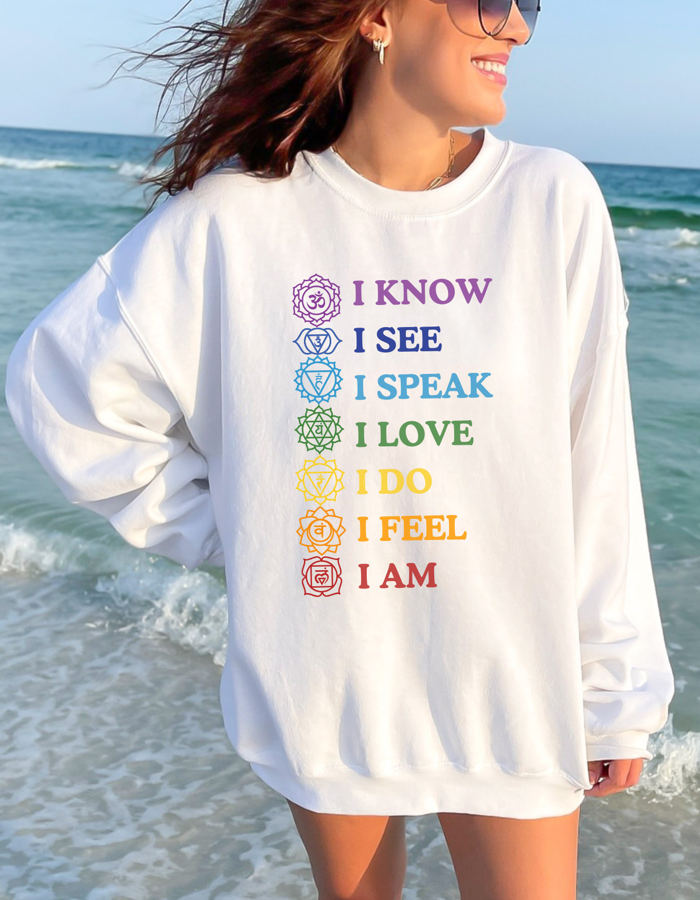 Chakra Affirmations Crewneck
