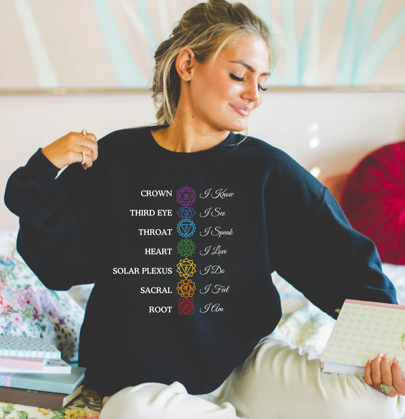 Chakra Affirmations Crewneck