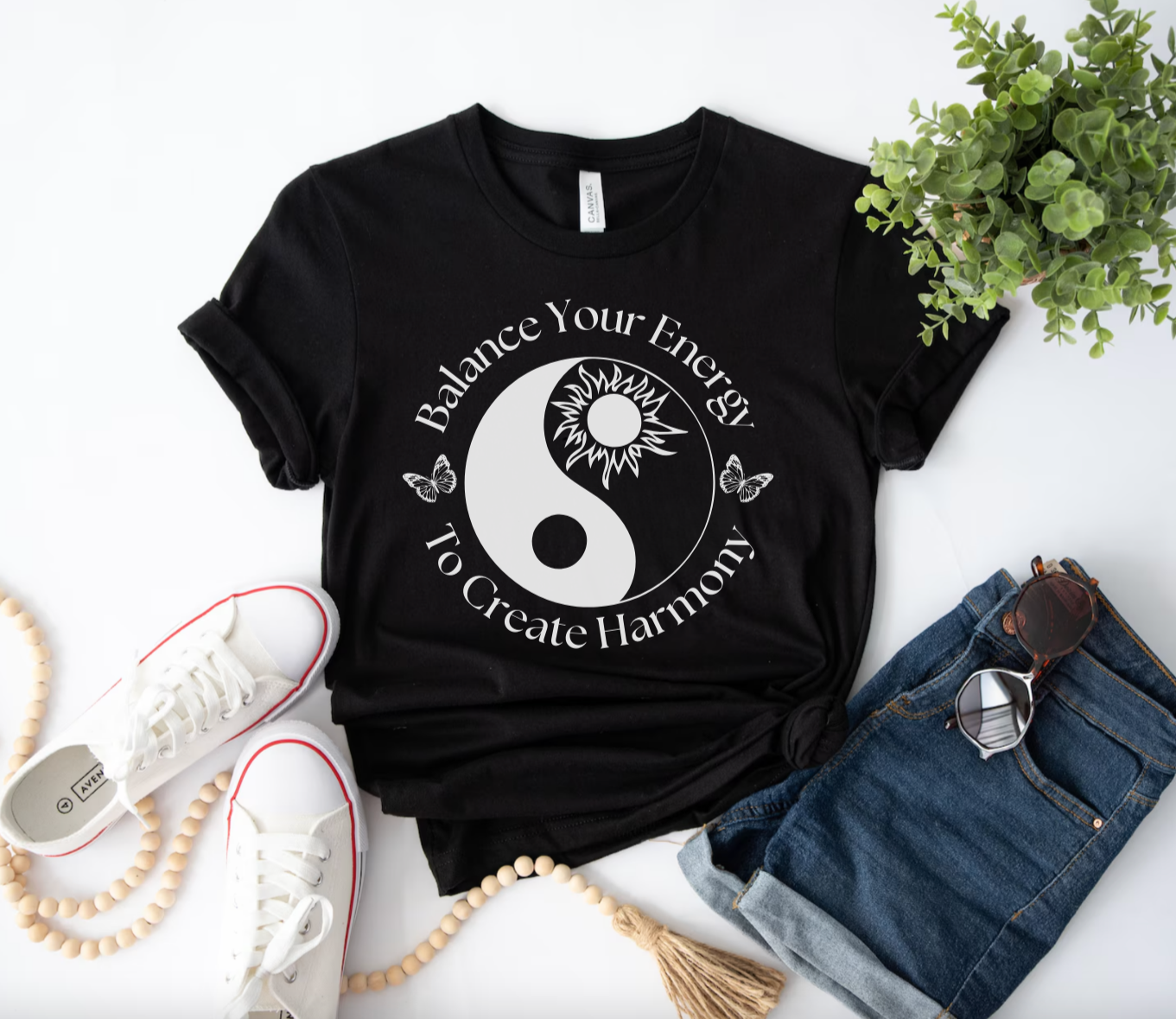 Balance Your Energy | Yin & Yang T-Shirt