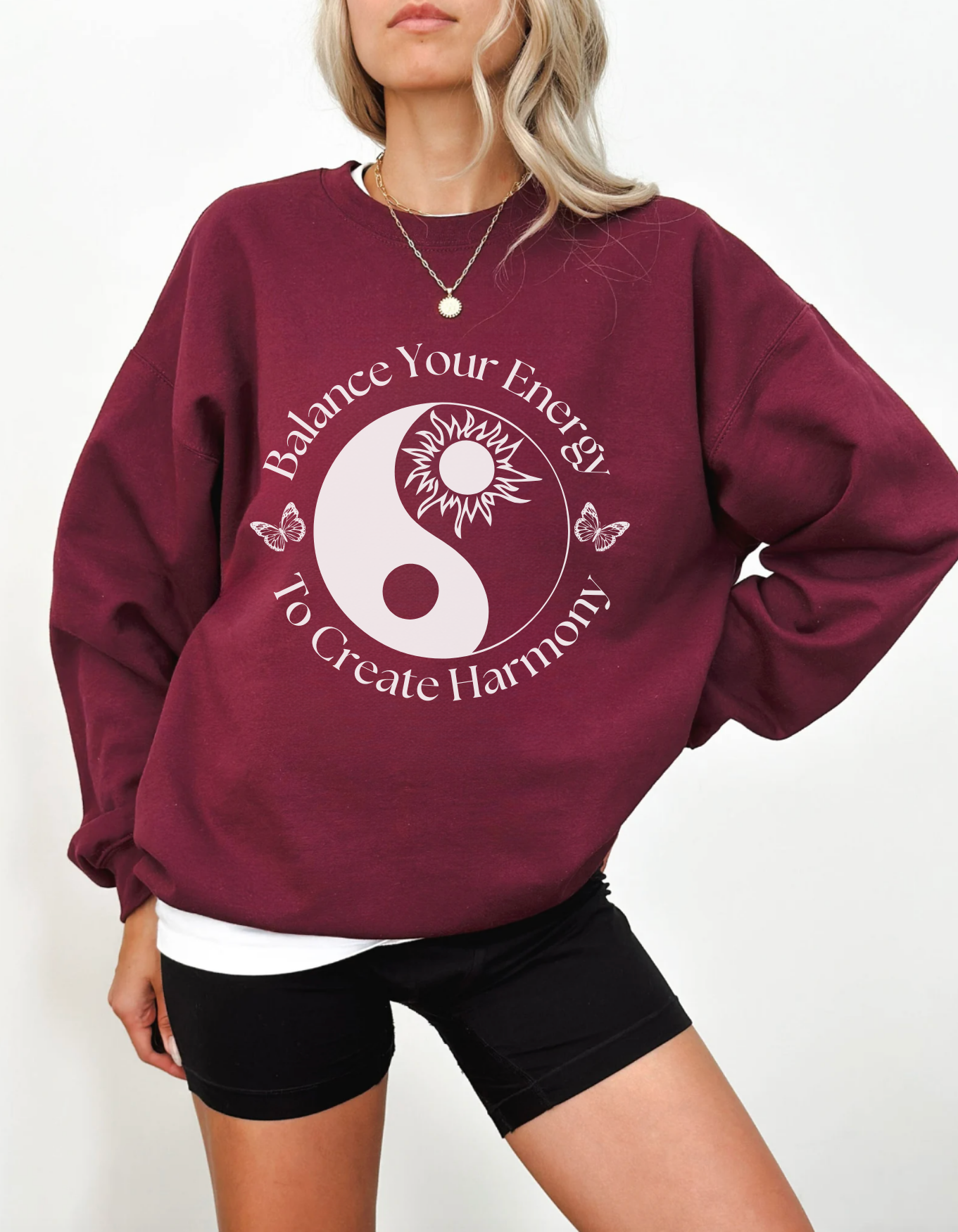 Balance Your Energy | Yin & Yang Crewneck