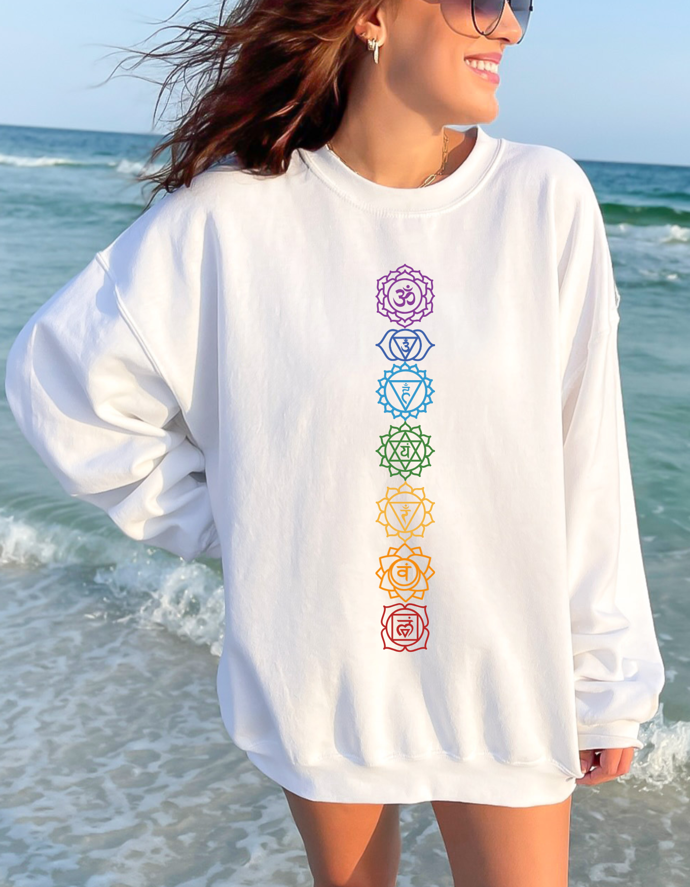 Seven Chakras Crewneck