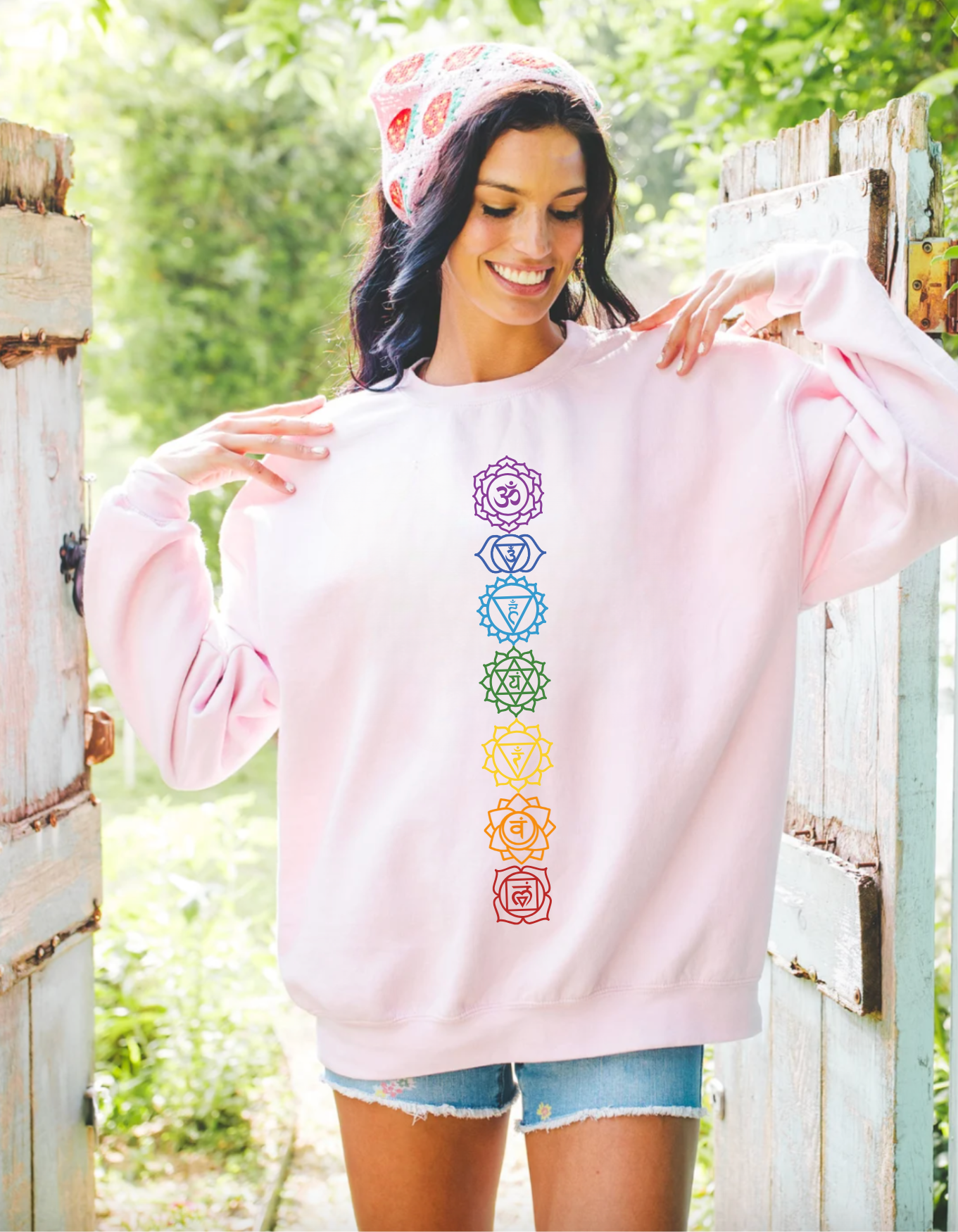 Seven Chakras Crewneck