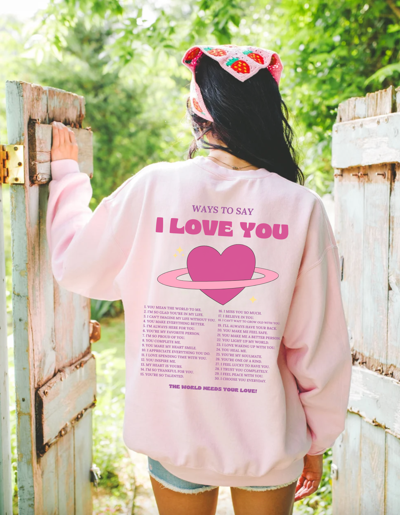 Ways to Say I Love You Crewneck