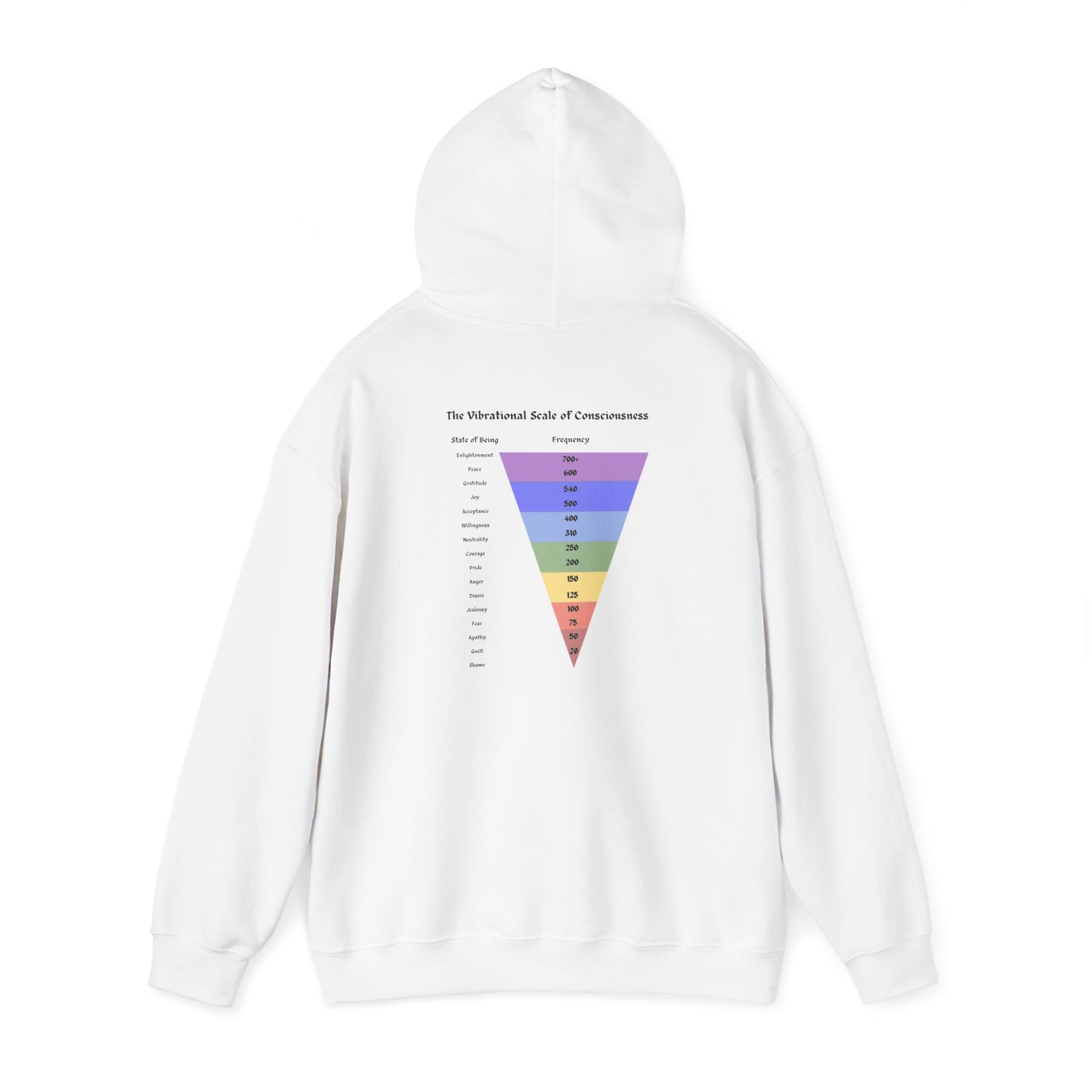 Vibrational Scale of Consciousness Hoodie