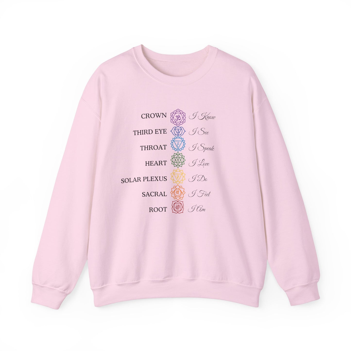 Chakra Affirmations Crewneck