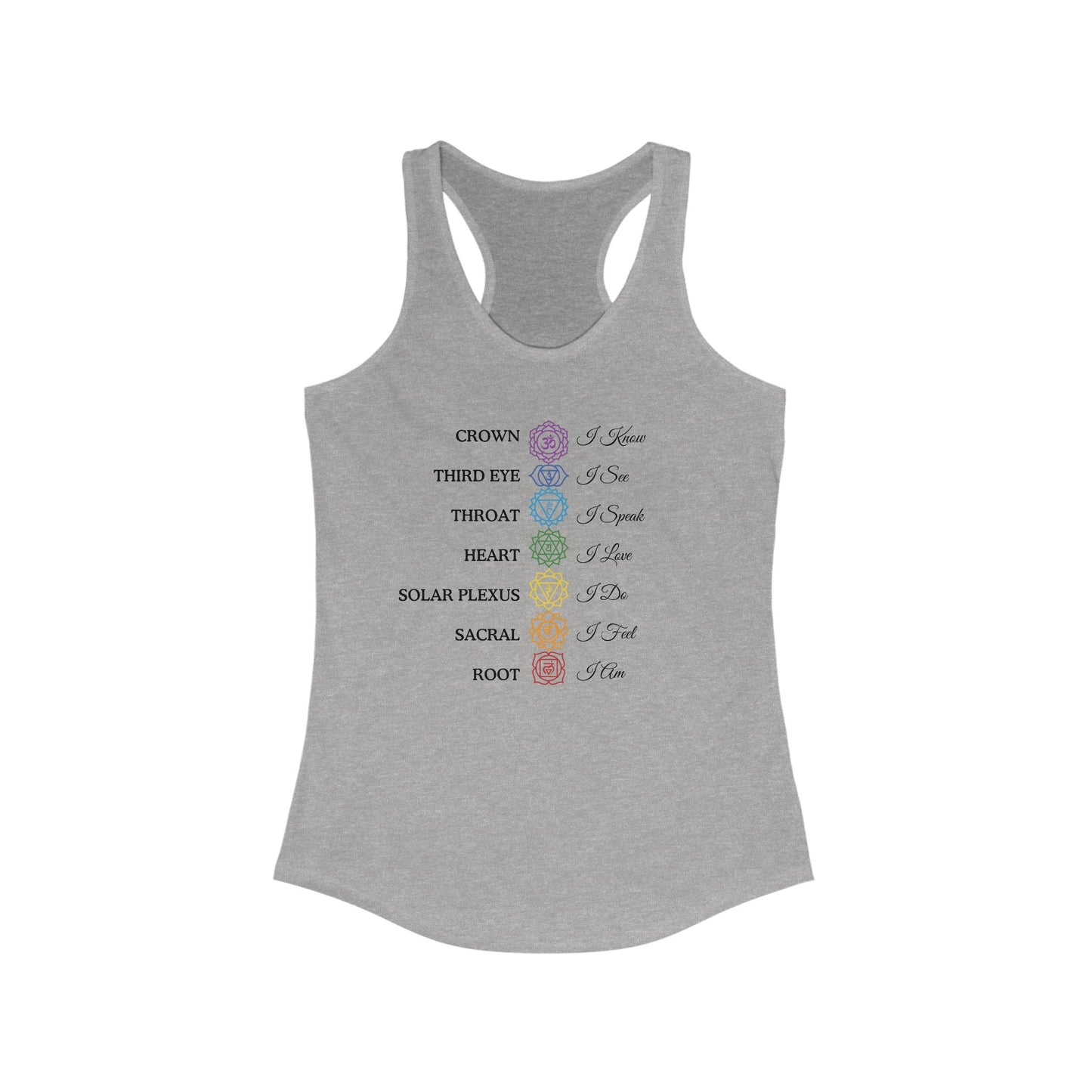 Chakra Affirmations Tank Top
