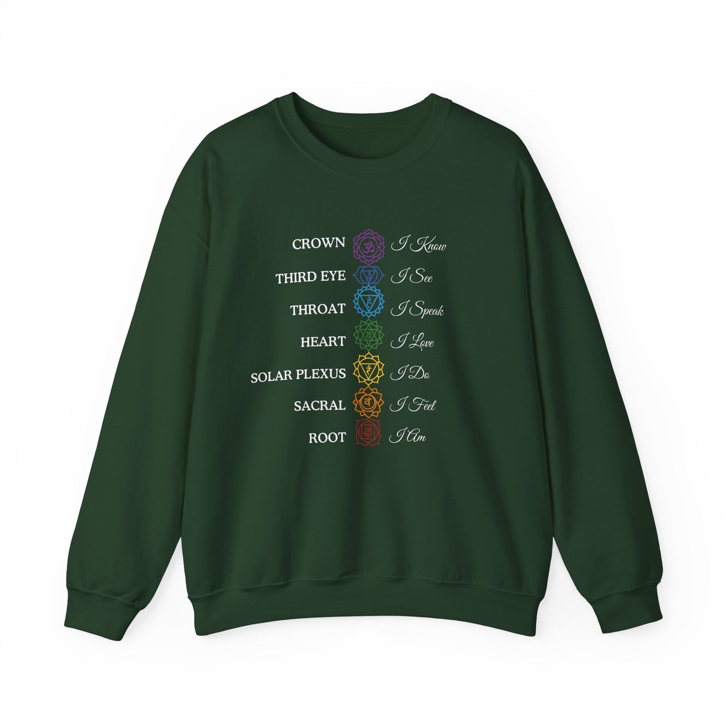 Chakra Affirmations Crewneck