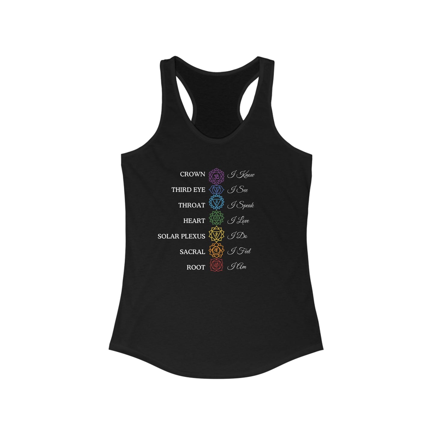 Chakra Affirmations Tank Top