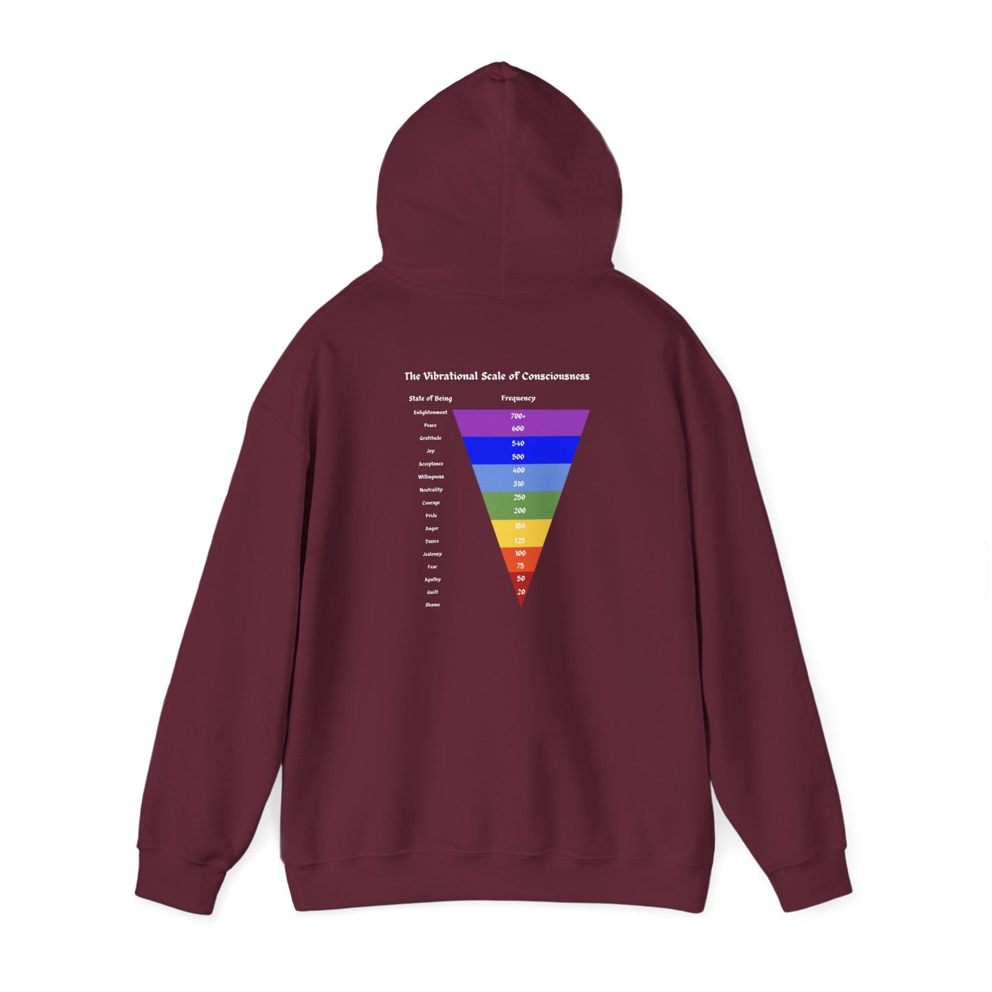 Vibrational Scale of Consciousness Hoodie