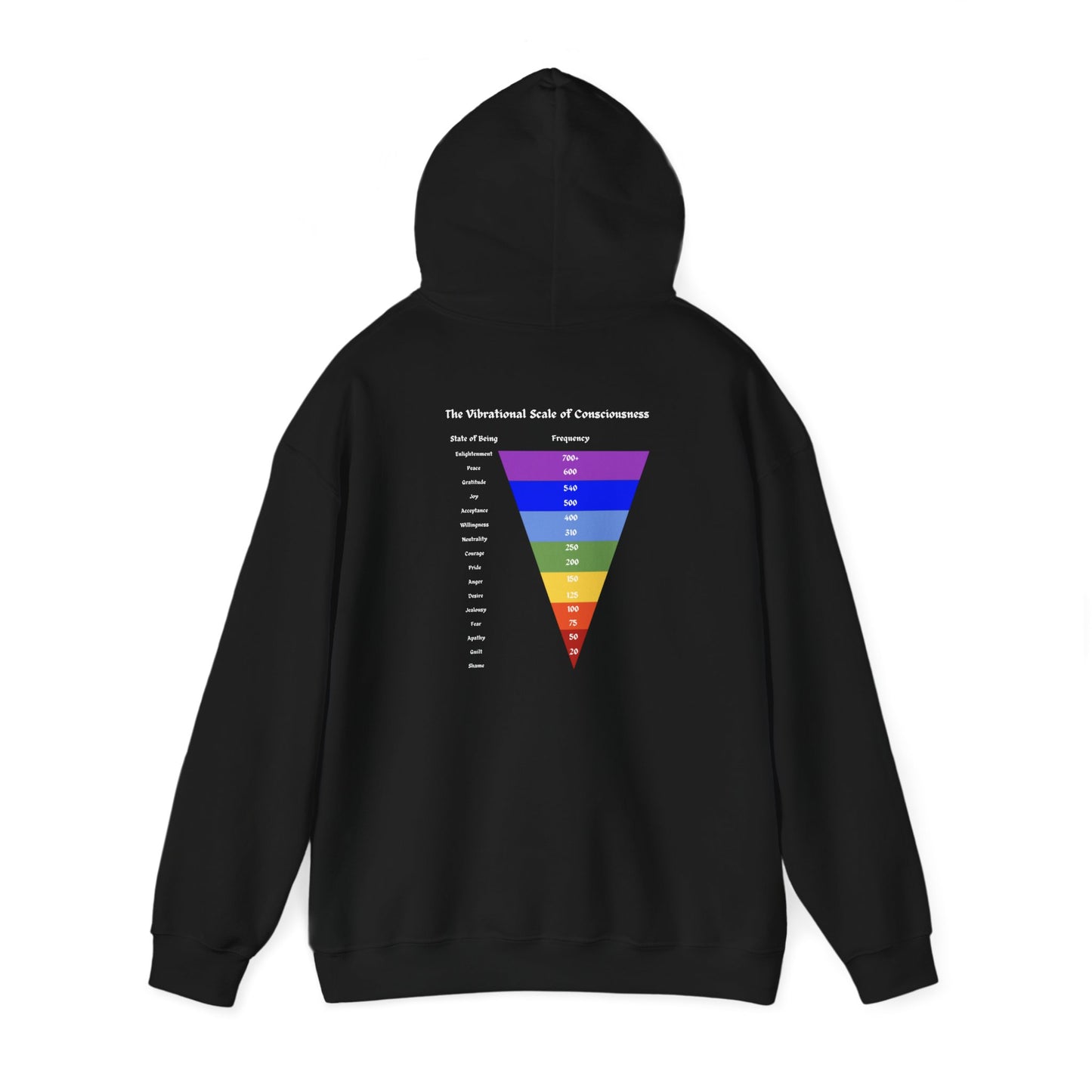 Vibrational Scale of Consciousness Hoodie