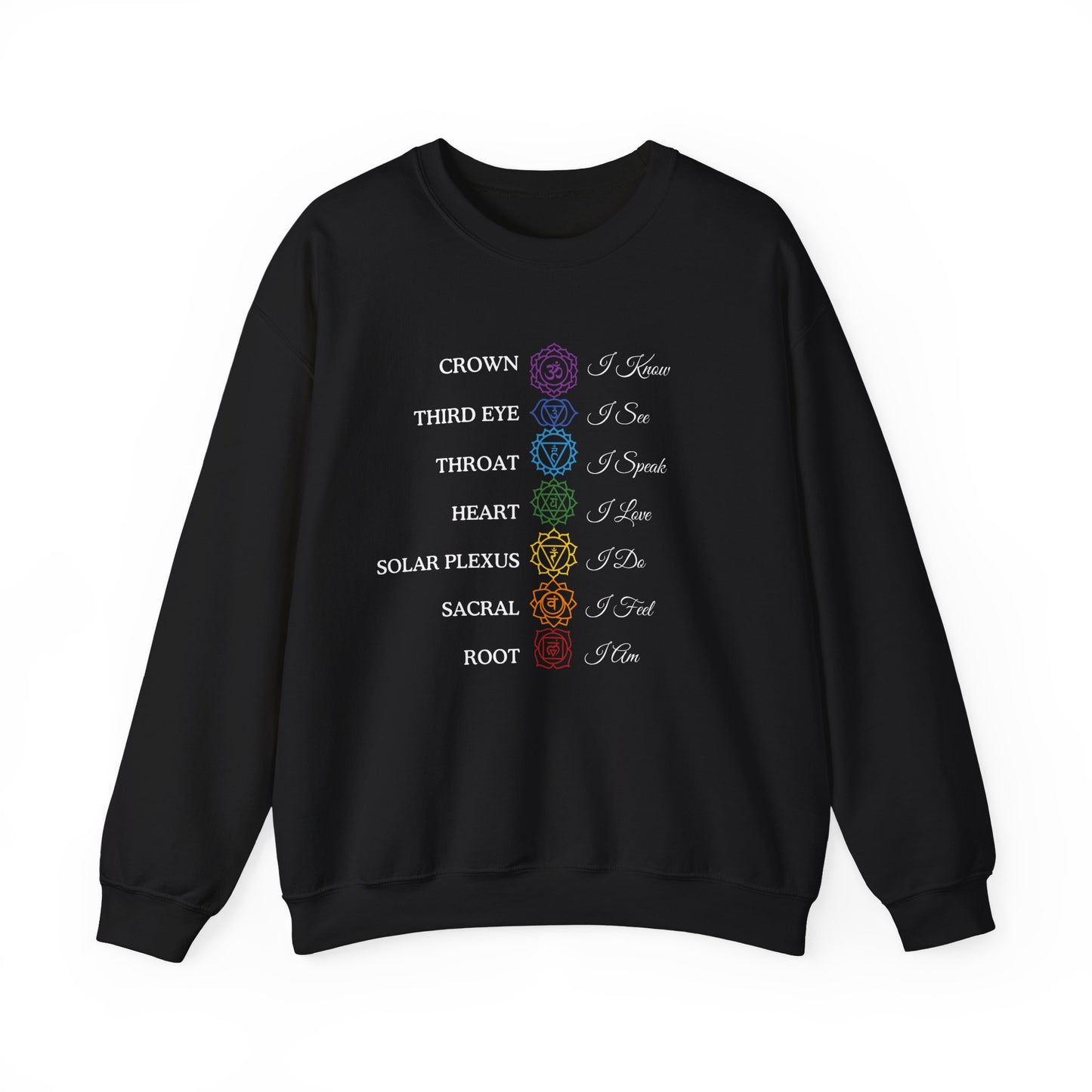 Chakra Affirmations Crewneck