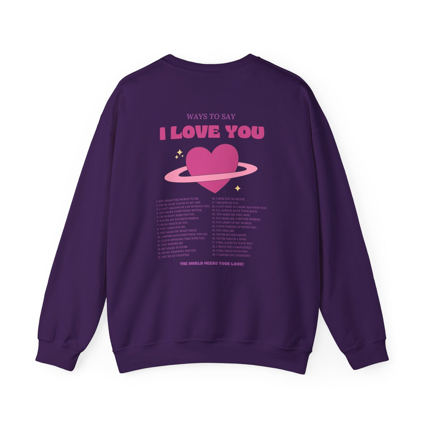 Ways to Say I Love You Crewneck