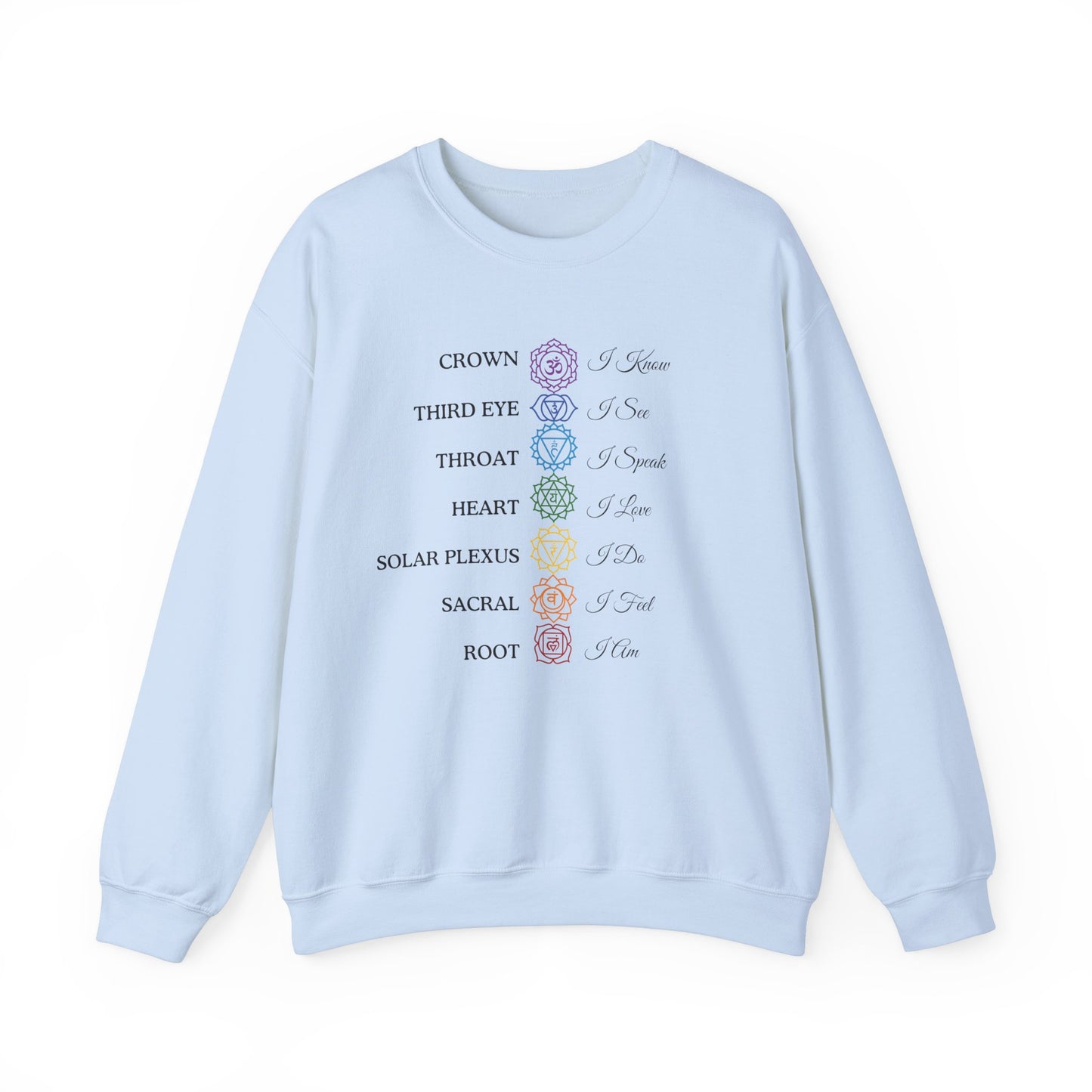 Chakra Affirmations Crewneck