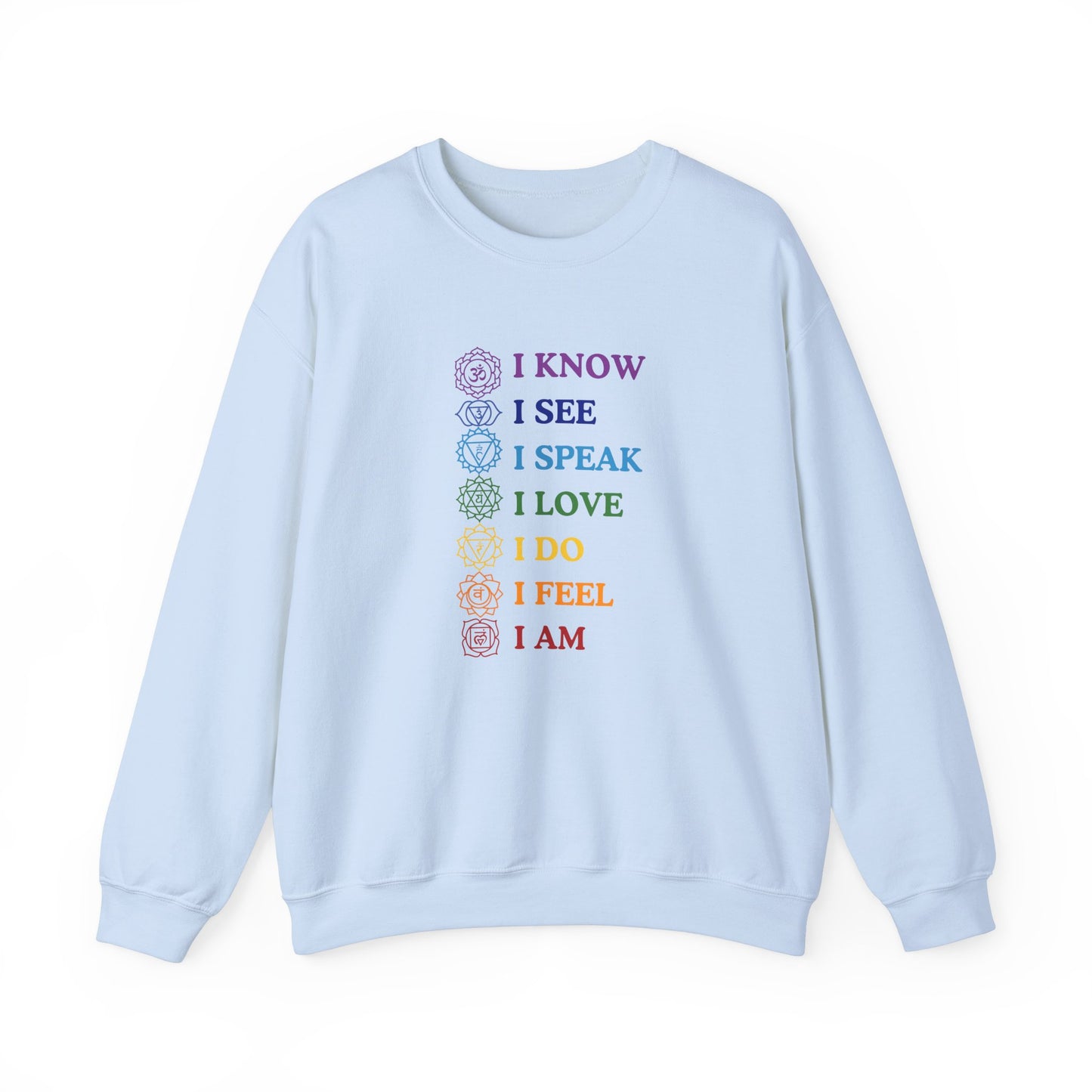 Chakra Affirmations Crewneck