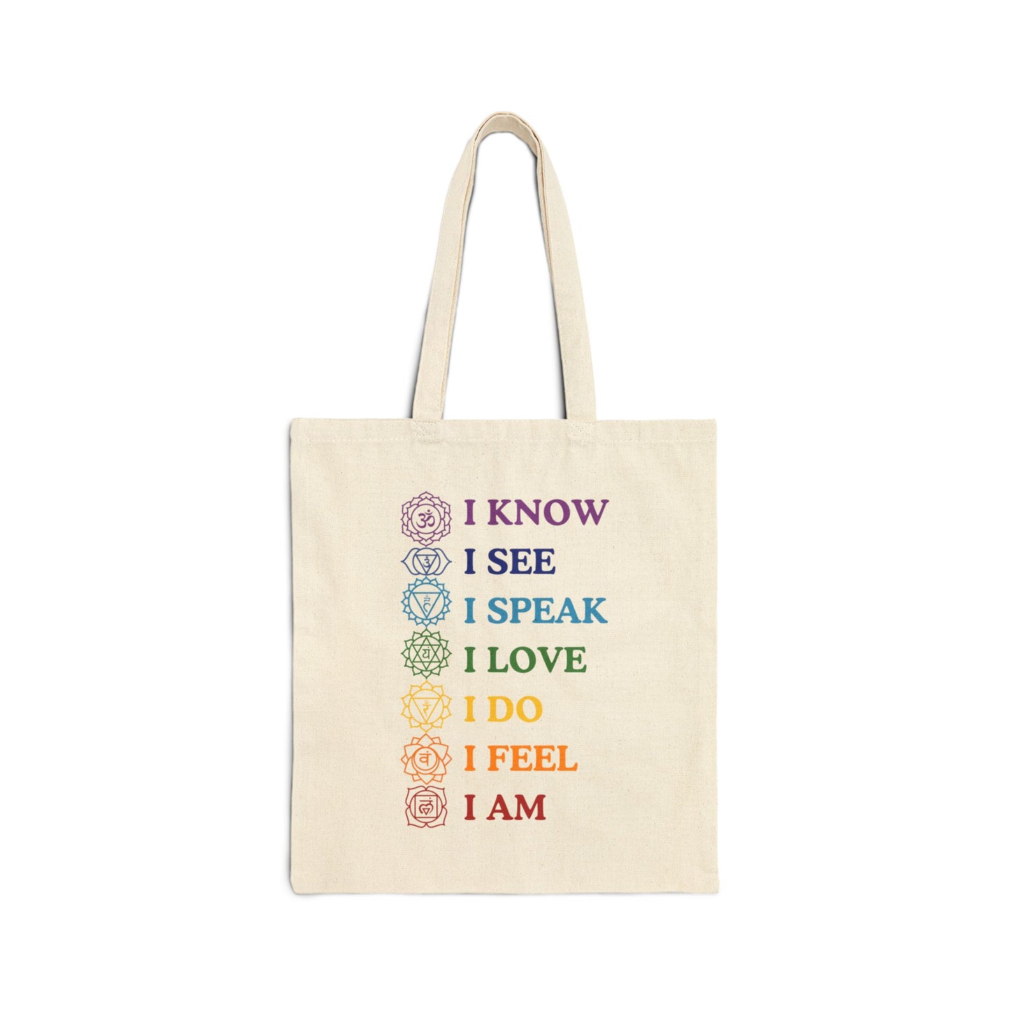 Chakra Affirmations Tote Bag