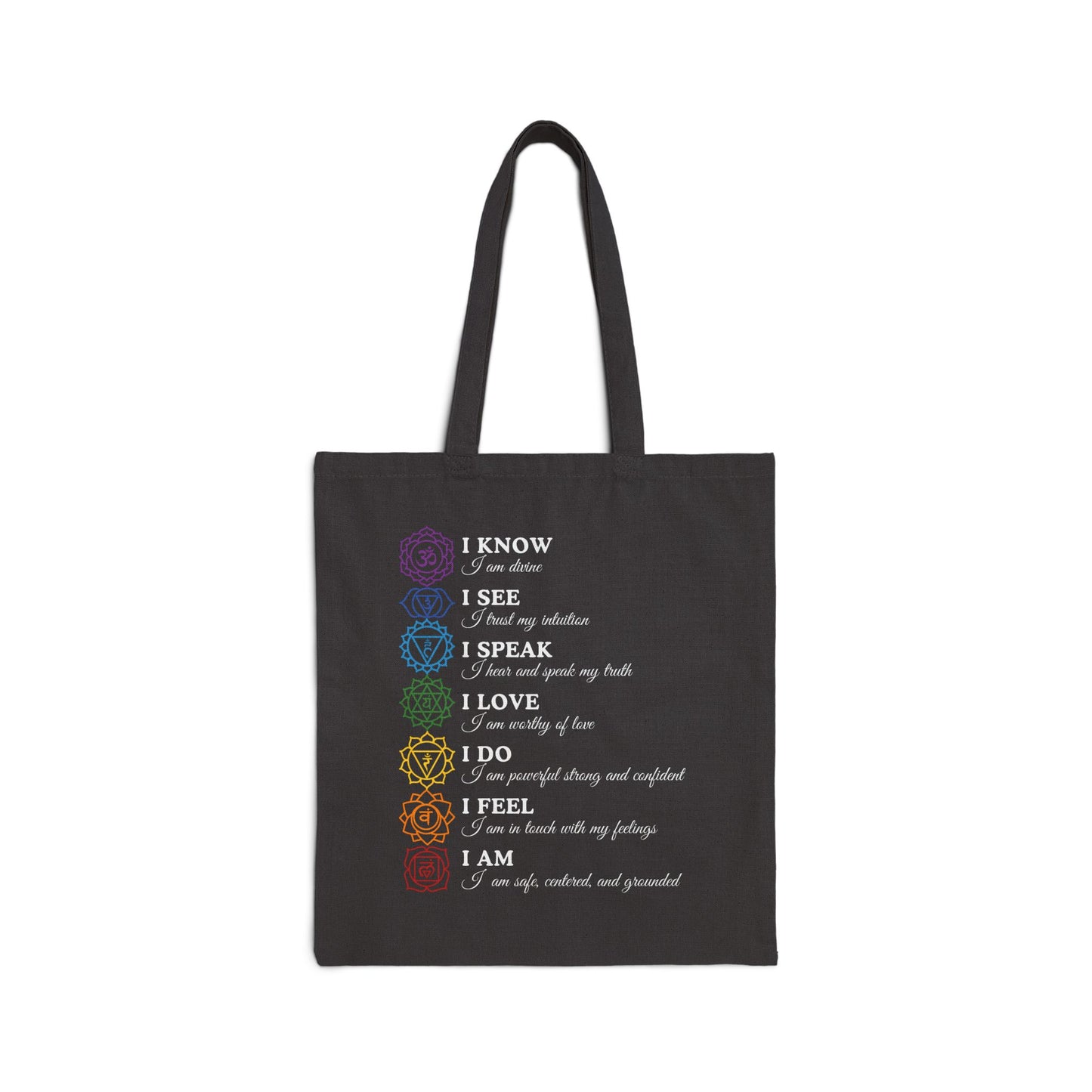 Chakra Affirmations Tote Bag