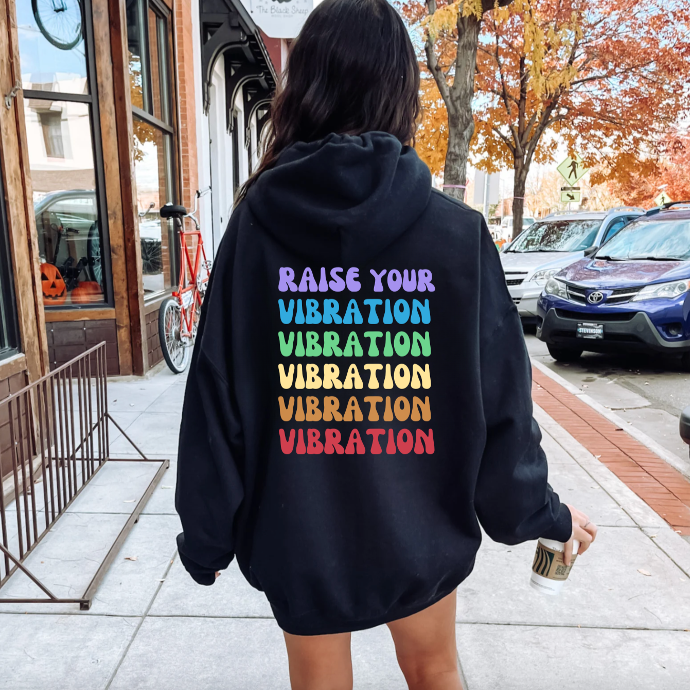 Raise Your Vibration Retro Hoodie