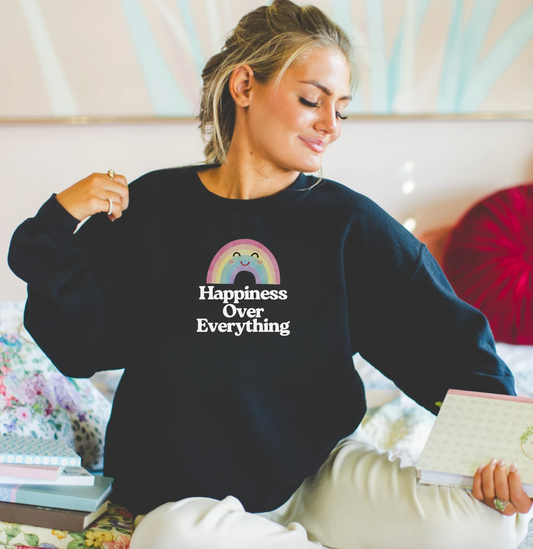 Happiness Over Everything Crewneck