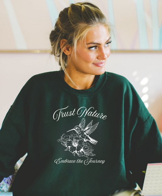 Trust Nature Hummingbird Crewneck