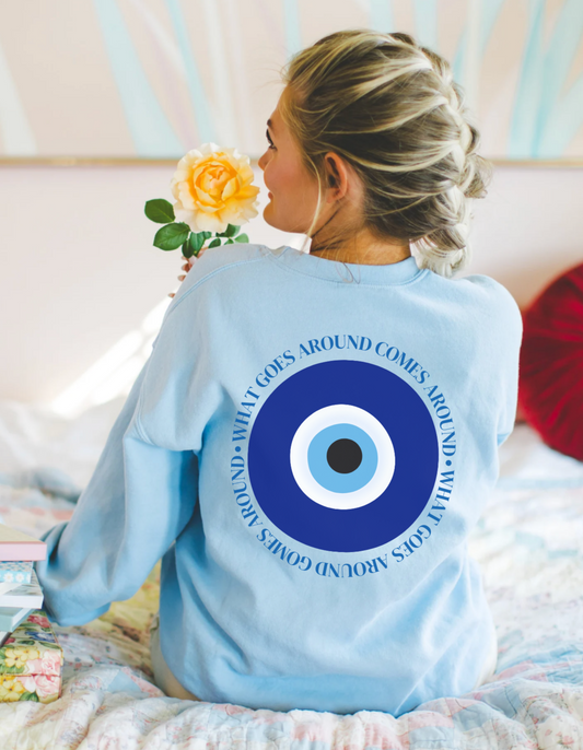 What Goes Around Evil Eye Crewneck