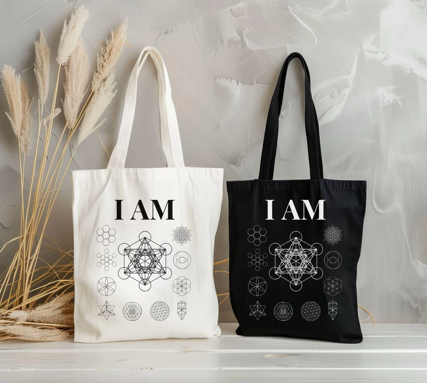 I AM Sacred Geometry Tote Bag