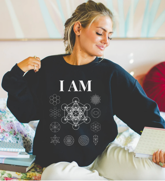 I AM Sacred Geometry Crewneck