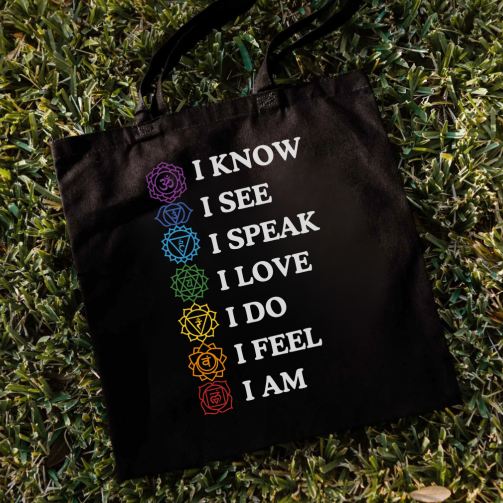 Chakra Affirmations Tote Bag