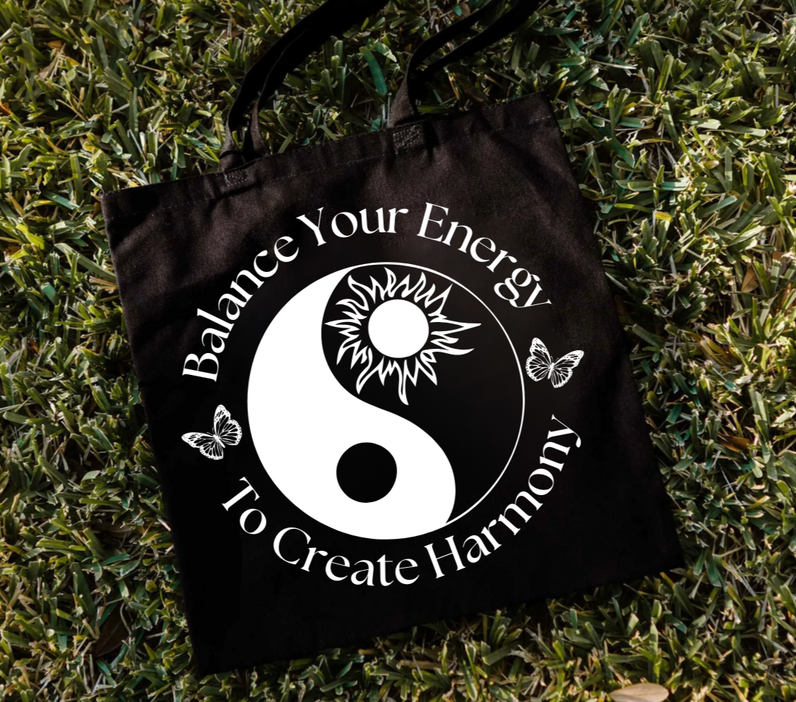 Balance Your Energy | Yin & Yang Tote Bag