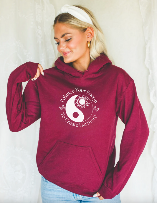 Balance Your Energy | Yin & Yang Hoodie