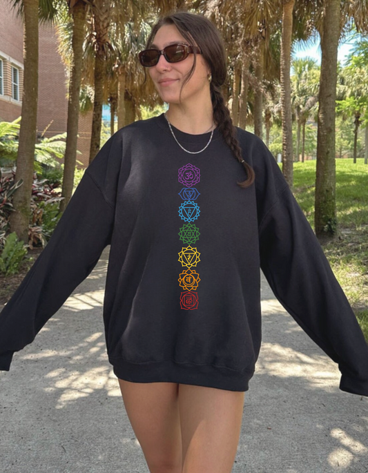 Seven Chakras Crewneck
